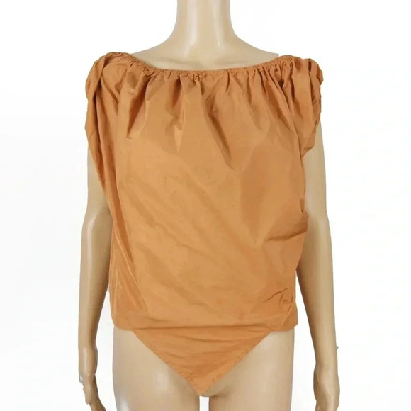 Vivienne Westwood Red Label Rusty Peach Orange Off Shoulder Top - Picture 1 of 3